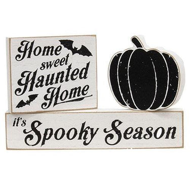 3 Set It's Spooky Season Blocks - The Fox Decor
